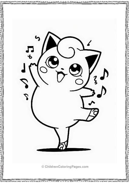 Jigglypuff Ballet Dance Pose Free PDF Printable