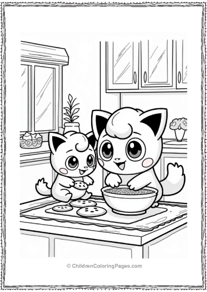 Jigglypuff Family Baking Cookies Free PDF Printable