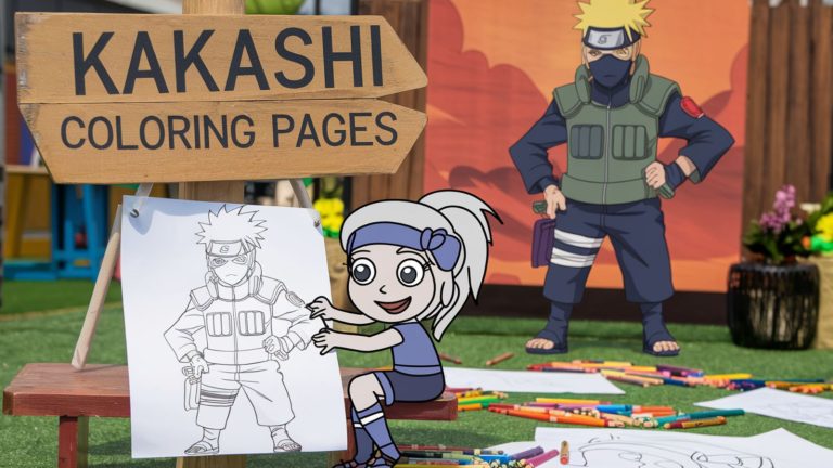 Kakashi Coloring Pages