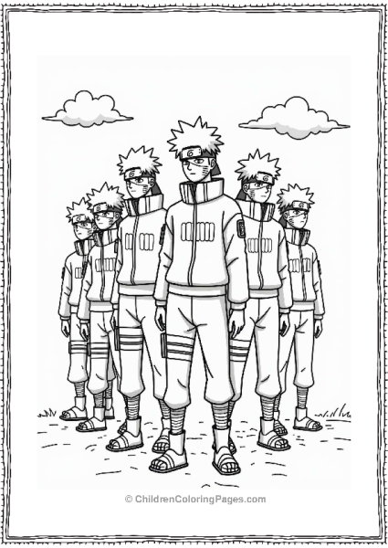 Kakashi Vs Shadow Clones In Action Free PDF Printable