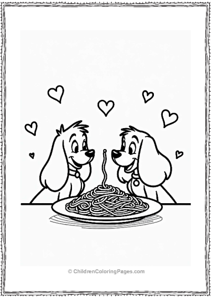 Lady And The Tramp Spaghetti Dinner Free PDF Printable