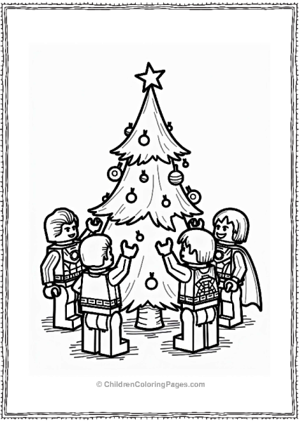 Lego Avengers Avengers Christmas Tree Decorating Free PDF Printable