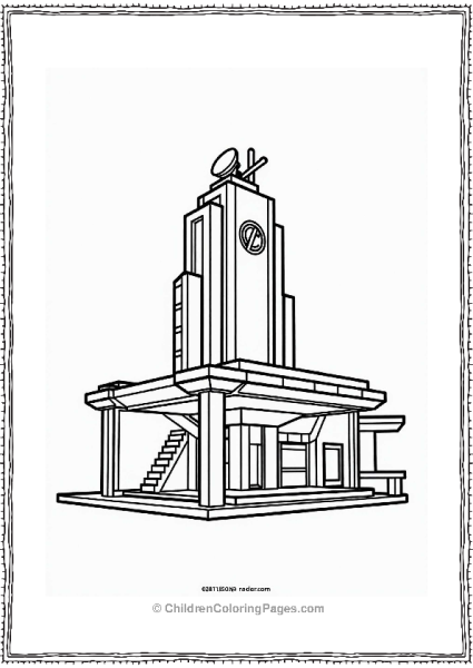 Lego Avengers Avengers Headquarters Exterior Illustration Free PDF Printable