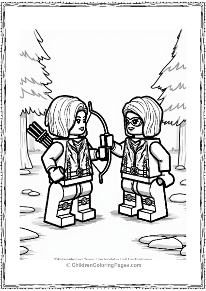 Lego Avengers Black Widow And Hawkeye Free PDF Printable
