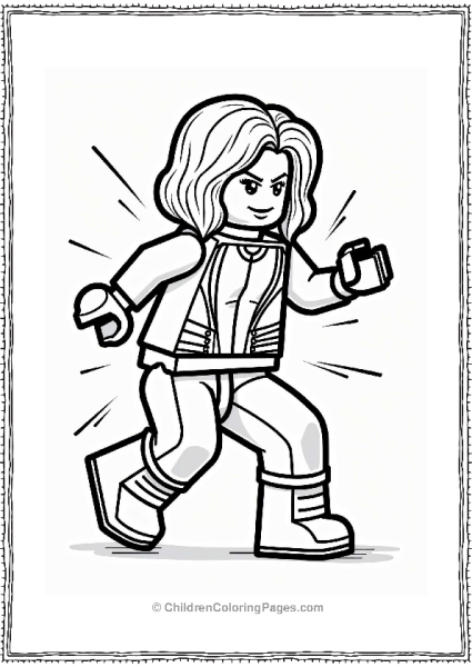 Lego Avengers Black Widow In Action Free PDF Printable
