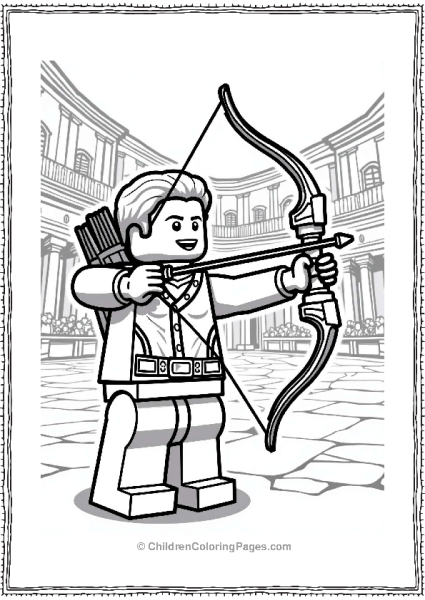 Lego Avengers Hawkeye In The Roman Arena Free PDF Printable