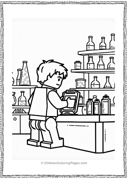 Lego Avengers Hulk Examining Gadget In Lab Free PDF Printable