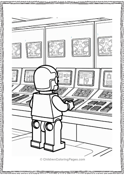 Lego Avengers Iron Man At The Control Panel Free PDF Printable