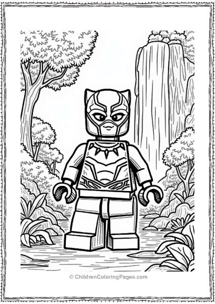 Lego Avengers Lego Black Panther In The Jungle Free PDF Printable