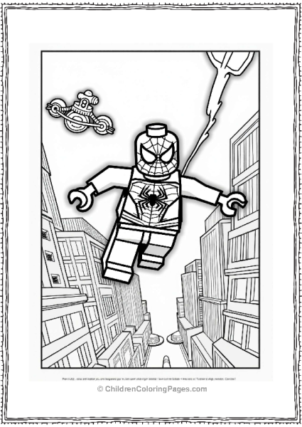 Lego Avengers Lego Spider Man In A Futuristic City Free PDF Printable