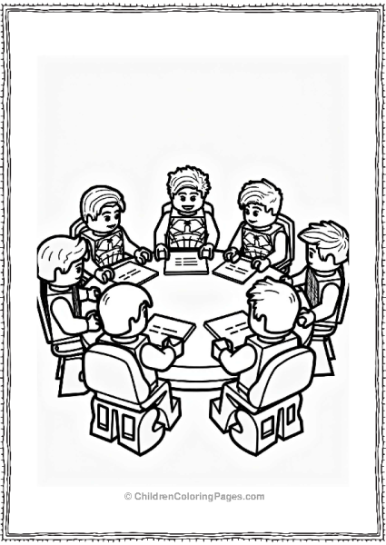 Lego Avengers Team Meeting Free PDF Printable