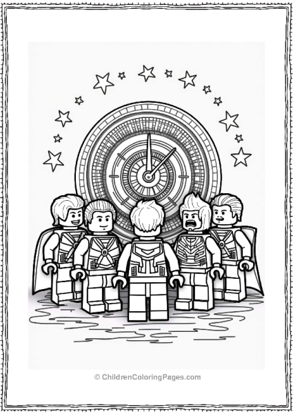 Lego Avengers Time Machine Scene Free PDF Printable