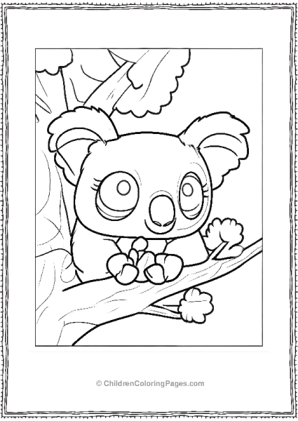 Littlest Pet Shop Digital Painting A Cute Koala Free PDF Printable