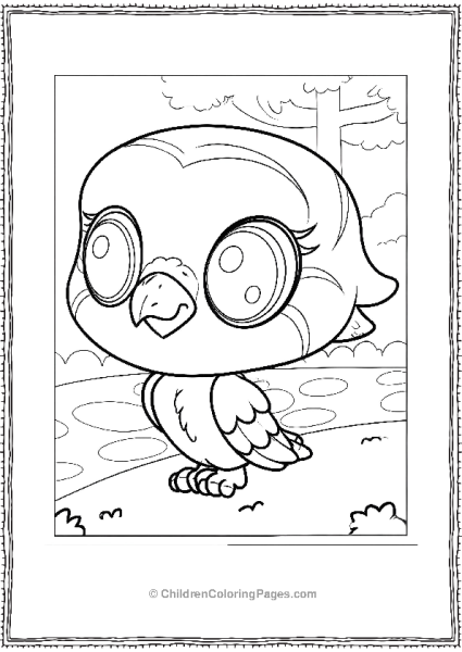 Littlest Pet Shop Digital Painting Of Cute Owl Free PDF Printable