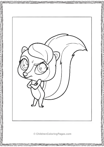 Littlest Pet Shop Pepper Clark With Folded Arms Free PDF Printable