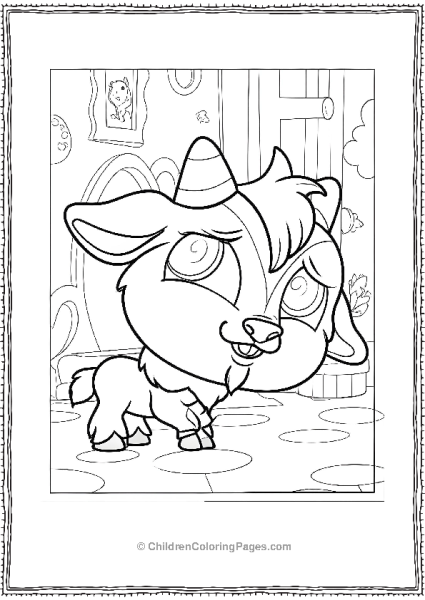 Littlest Pet Shop Quincy Goatee Going For A Walk Free PDF Printable