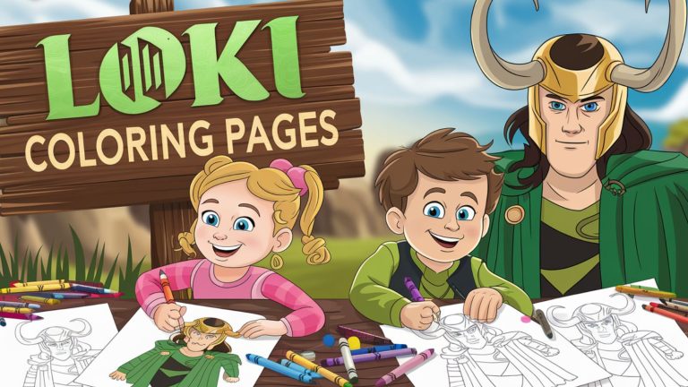 Loki Coloring Pages