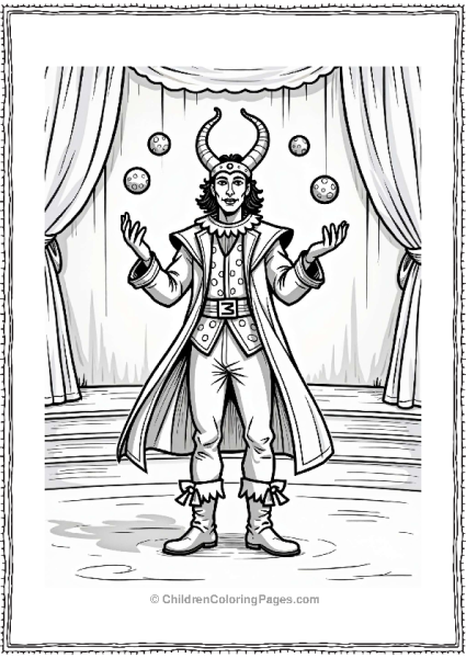 Loki Juggling At The Renaissance Fair Free PDF Printable