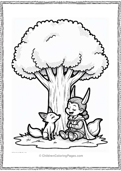 Loki With A Mischievous Fox Free PDF Printable