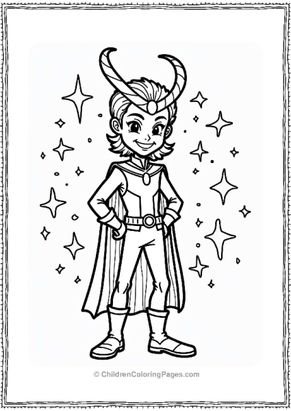 Loki With A Mischievous Smile Free PDF Printable