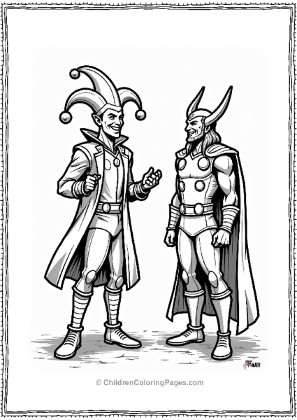 Lokis Prankster Outfit With Thor Free PDF Printable