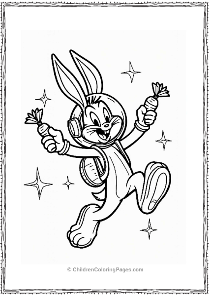 Looney Tunes Bugs Bunny In Space Free PDF Printable