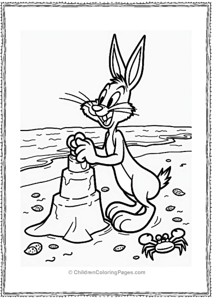 Looney Tunes Foghorn Leghorn Building A Sandcastle Free PDF Printable