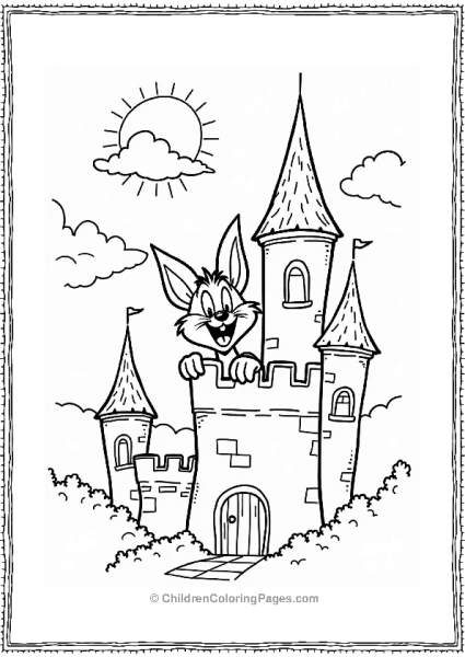 Looney Tunes Sylvester The Cat In A Dreamy Castle Free PDF Printable