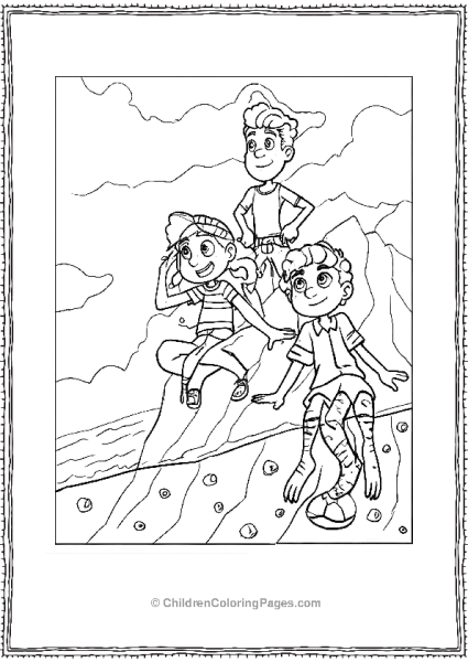 Luca Alberto And Guilia Near Water Free PDF Printable