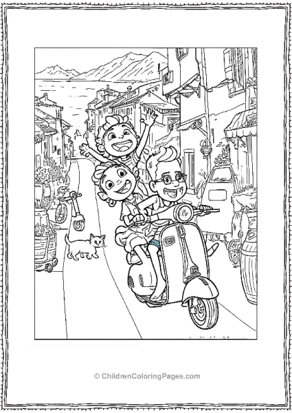 Luca Alberto Guilia On Scooter Free PDF Printable