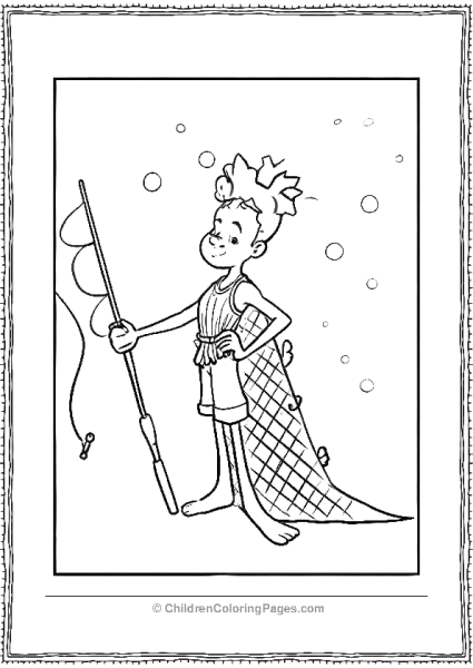Luca And His Fishing Rod Free PDF Printable