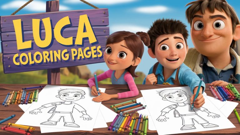 Luca Coloring Pages