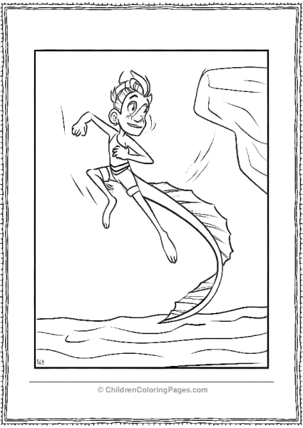 Luca Running With Fish Tail Free PDF Printable