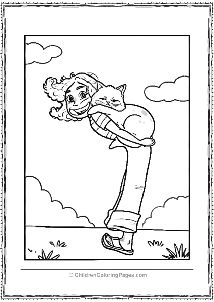 Guilia With Cat Free PDF Printable
