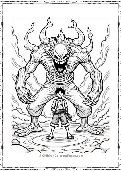 Luffy Vs Magellan In A Poisonous Battle Free PDF Printable