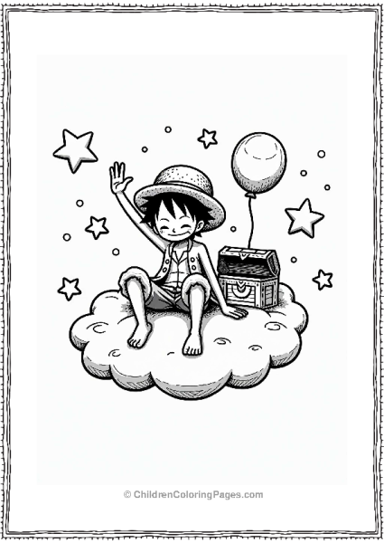 Luffy’s Dreamy Adventure In The Clouds Free PDF Printable