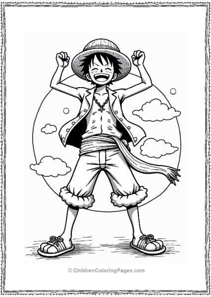 Luffy’s Victory Dance Celebration Free PDF Printable