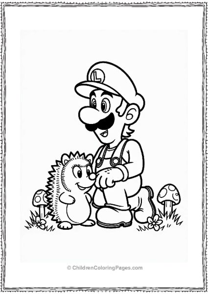 Luigi And The Happy Hedgehog Free PDF Printable