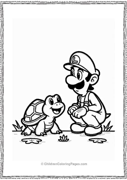 Luigi And The Happy Turtle Free PDF Printable