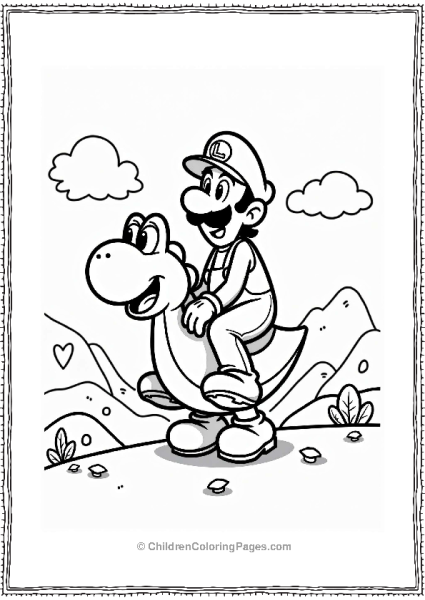 Luigi And Yoshi Together Free PDF Printable