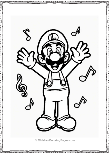 Luigi Conducting An Orchestra Free PDF Printable