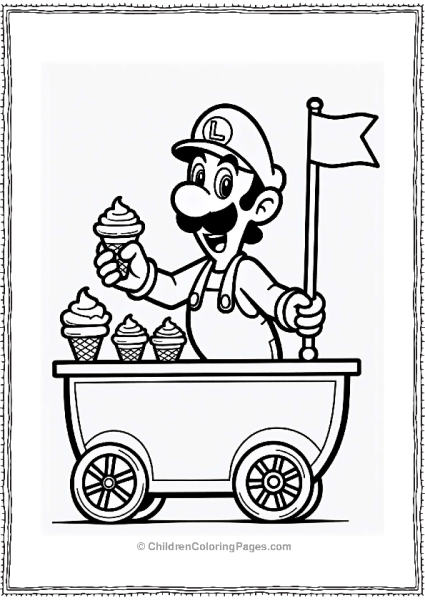 Luigi Gelato Stand Free PDF Printable
