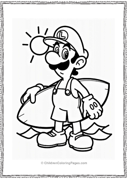 Luigi In Casual Summer Wear Free PDF Printable