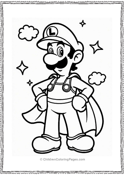 Luigi The Superhero In Action Free PDF Printable