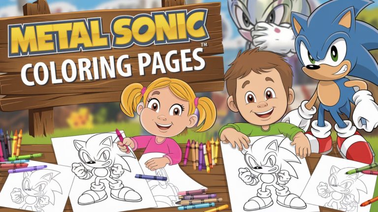 Metal Sonic Coloring Pages