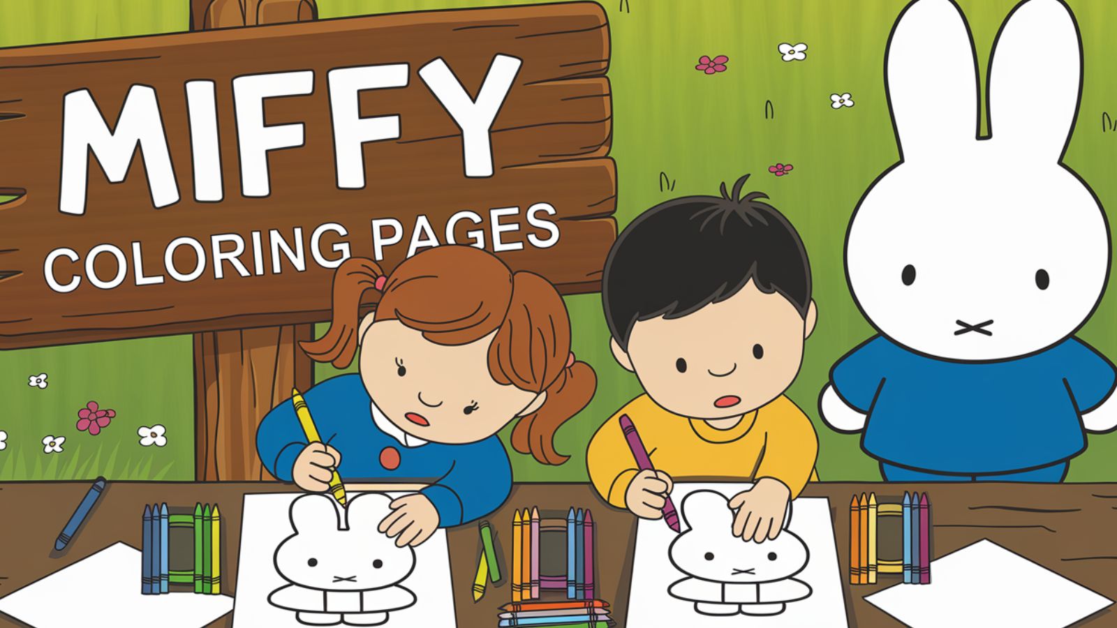 Miffy Coloring Pages – Free PDF Printables 🐰🥕📚