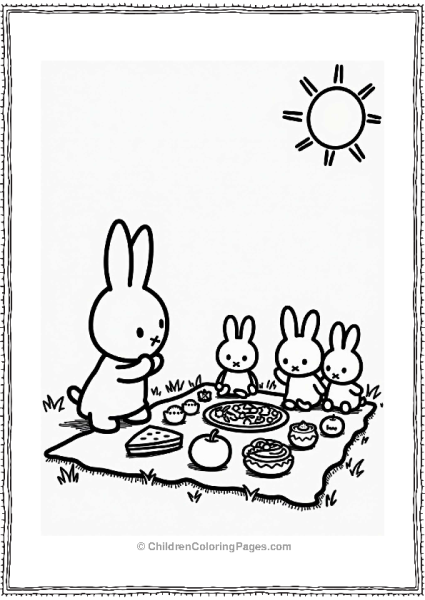 Miffy Playing With Friends Free PDF Printable