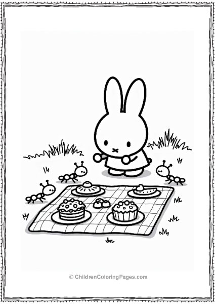 Miffy Setting Up A Picnic Free PDF Printable