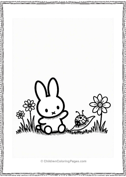 Miffy Watching A Ladybug Free PDF Printable