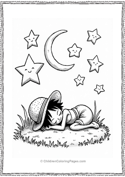 Monkey D Luffy In Starlit Dreams Free PDF Printable